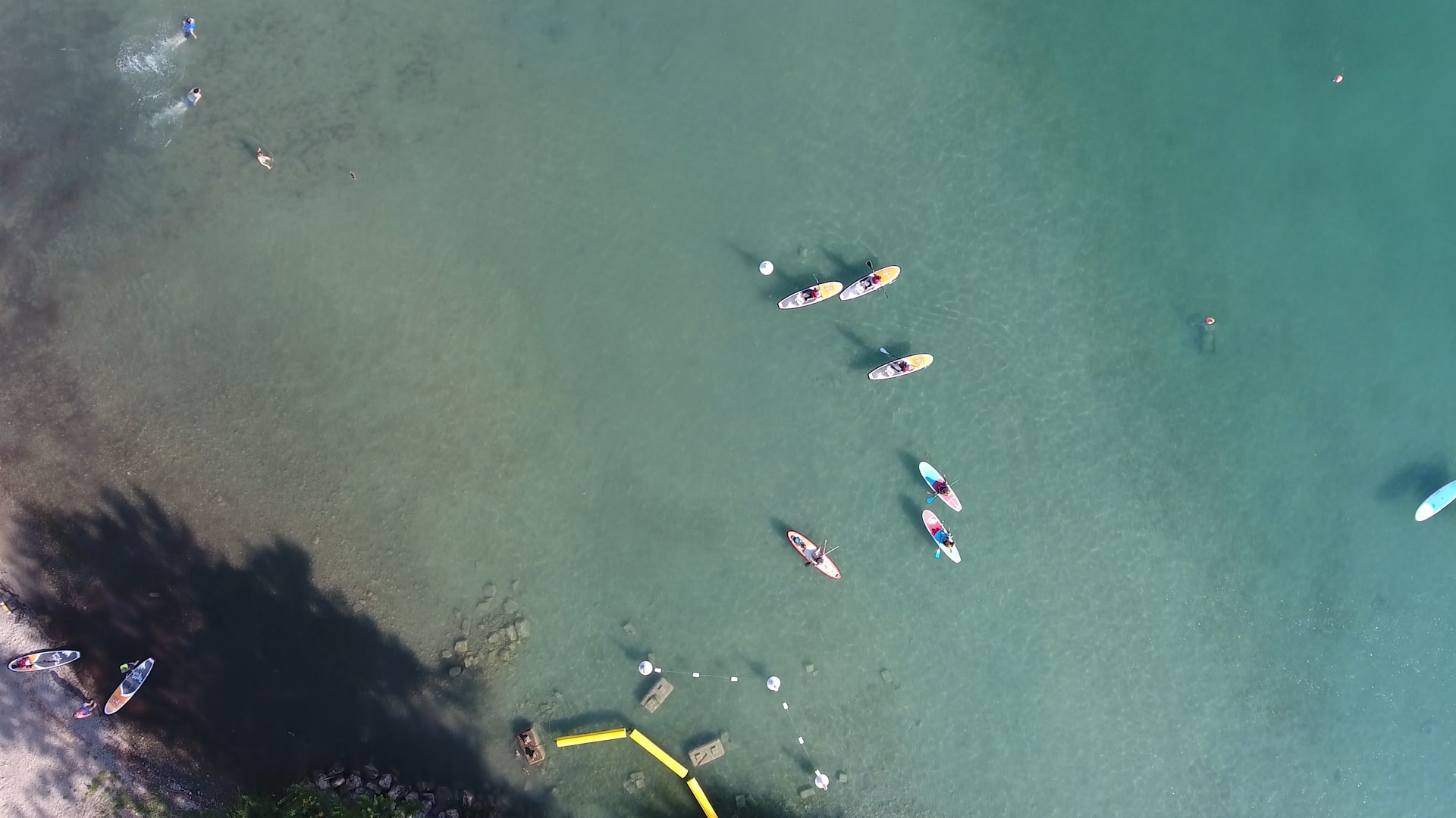 Kal Beach on Kalamalka Lake in Vernon BC - Paddle Boarders 1